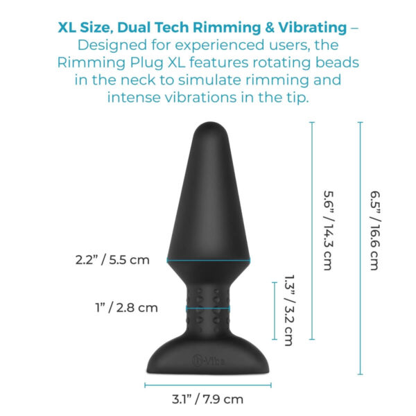b-Vibe Rimming Plug XL Remote Control Vibrating Butt Plug
