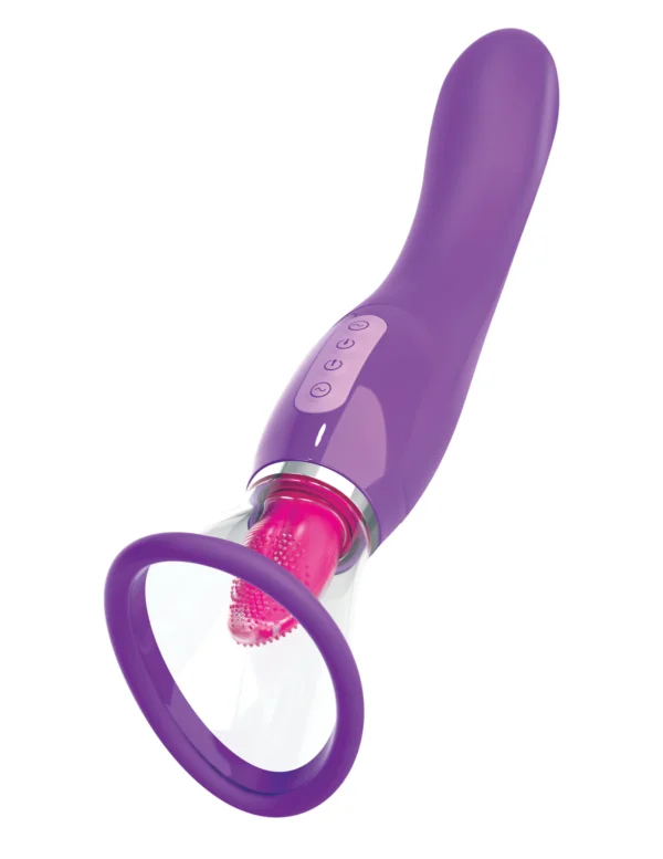 Fantasy for Her Ultimate Pleasure oral suction vibrator with curved G-spot handle
