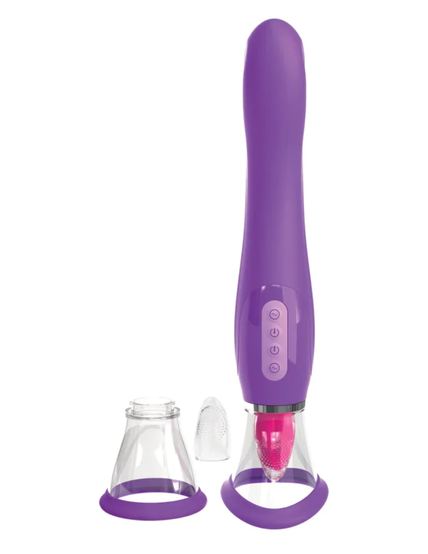 Fantasy for Her Ultimate Pleasure oral suction vibrator with curved G-spot handle