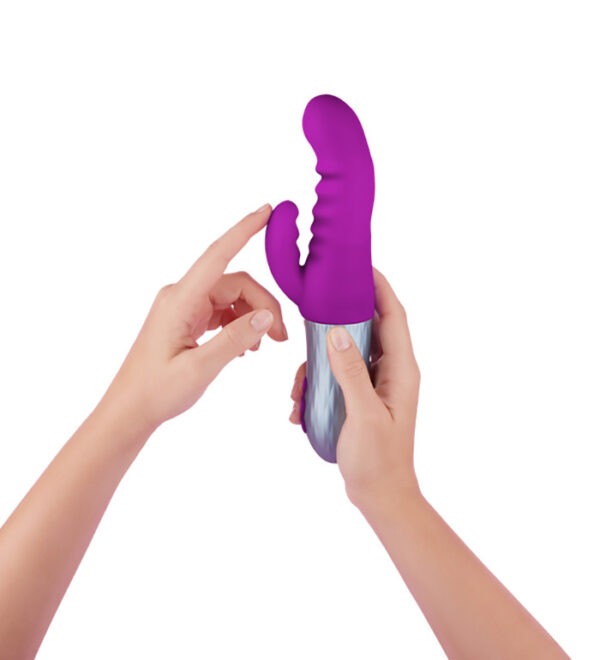 FemmeFunn Essenza Thrusting Rabbit Vibrator - Purple