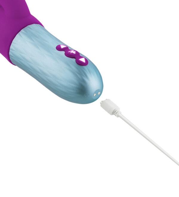 FemmeFunn Essenza Thrusting Rabbit Vibrator - Purple