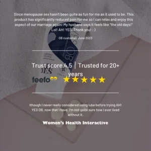 Positive reviews for the AH! Yes Soothing Plant Oil Based Lubricant