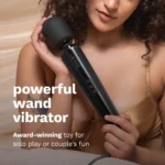 Le Wand Plug-In Vibrating Massager - Black - Powerful Wand Massager