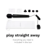 Le Wand Plug-In Vibrating Massager - Black