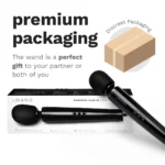 Le Wand Plug-In Vibrating Massager - Black - Premium Packaging
