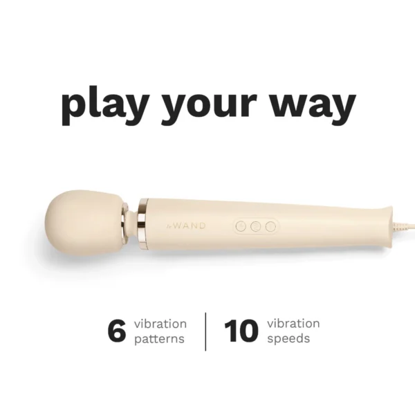 Le Wand Plug-In Vibrating Massager - Cream