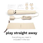 Le Wand Plug-In Vibrating Massager - Cream