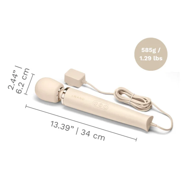 Le Wand Plug-In Vibrating Massager - Cream