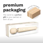 Le Wand Plug-In Vibrating Massager - Cream - Premium Packaging