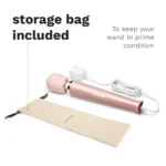 Le Wand Plug-In Vibrating Massager - Rose Gold - Storage Bag Included