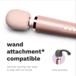 Le Wand Plug-In Vibrating Massager - Rose Gold - Wand Attachment Compatible