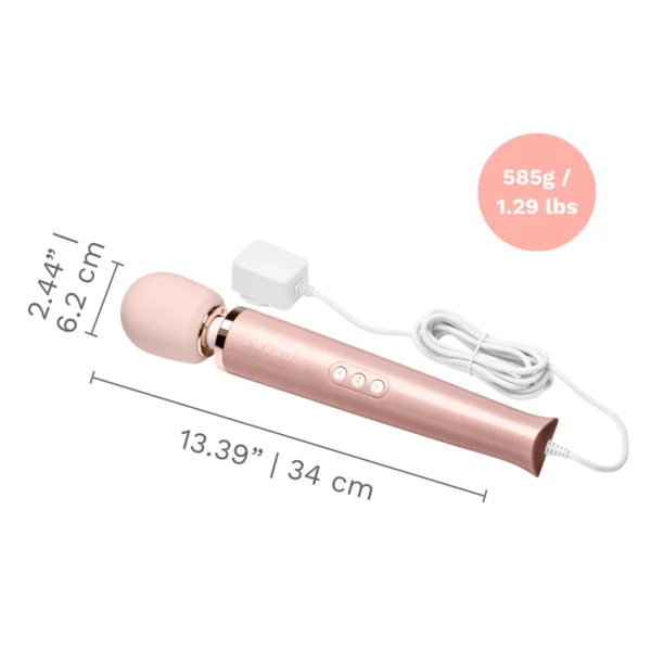 Le Wand Plug-In Vibrating Massager - Rose Gold