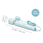Le Wand Plug-In Vibrating Massager - Sky Blue