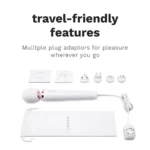 Le Wand Plug-In Vibrating Massager - White - Travel-friendly Features