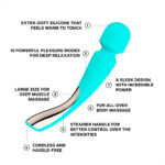 LELO Smart Wand 2 Large External Vibrator - AQUA