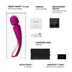 LELO Smart Wand 2 Large External Vibrator - Deep Rose