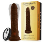 FemmeFunn Vortex Wireless Turbo Shaft Realistic Vibrator - Cocoa