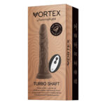 FemmeFunn Vortex Wireless Turbo Shaft Realistic Vibrator - Cocoa