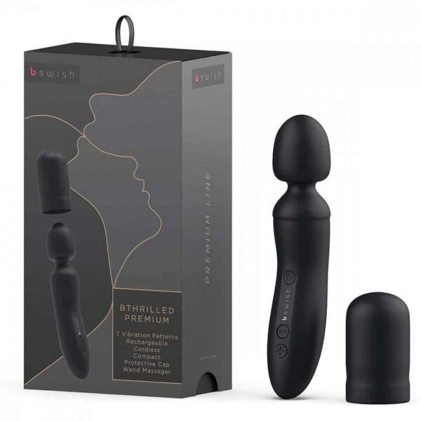 B Swish Bthrilled Premium Noir Wand Massager