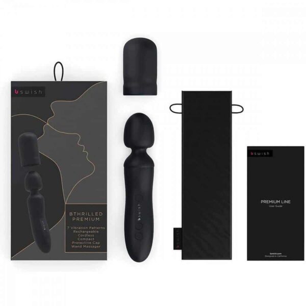 B Swish Bthrilled Premium Noir Wand Massager