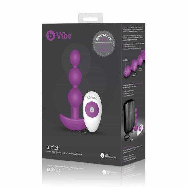 b-Vibe Triplet Vibrating Anal Beads