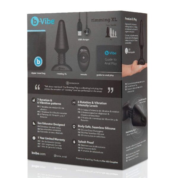 b-Vibe Vibrating Rimming Anal Plug XL