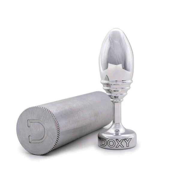 Doxy Metal Anal Plug - Ribbed Texture
