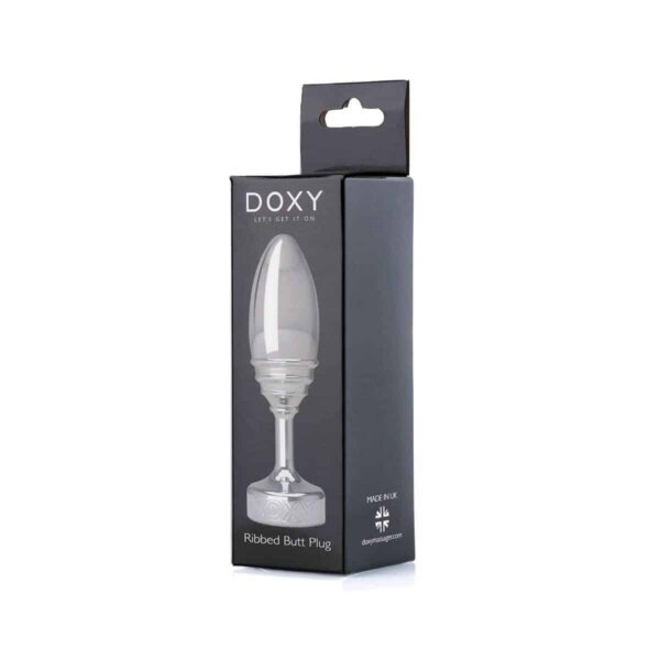 Doxy Metal Anal Plug - Ribbed Texture