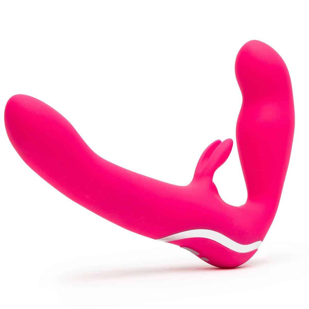 Happy Rabbit Strapless Strap On Vibrating Dildo FREE Shipping picture