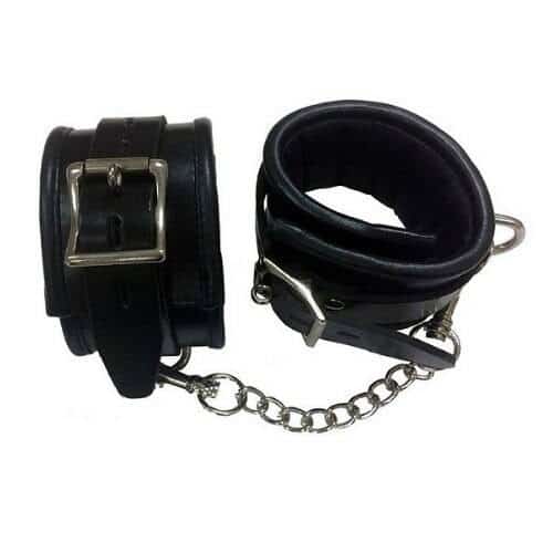 Rouge Leather Padded Wrist and Ankle Cuffs