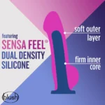 Avant By Blush | Ergo Mini - Artisan 7-inch Thin Dildo with Suction Cup Base - Violet D9