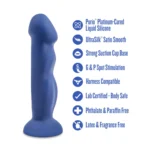 Avant By Blush | Suko - Artisan 8-inch Curved P-Spot & G-Spot Dildo with Suction Cup Base - Indigo D12