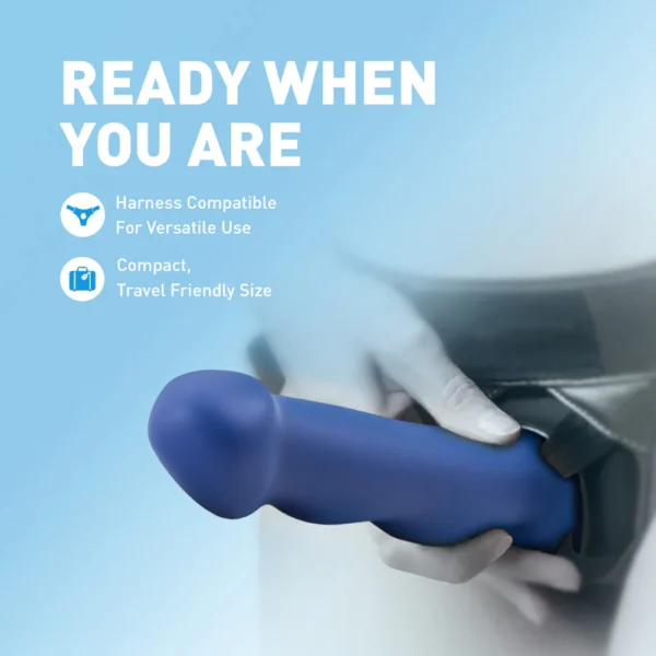 Avant By Blush | Suko - Artisan 8-inch Curved P-Spot & G-Spot Dildo with Suction Cup Base - Indigo D12