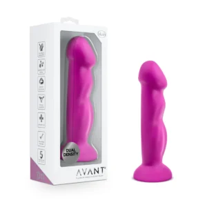 Avant By Blush | Suko - Artisan 8-inch Curved P-Spot & G-Spot Dildo with Suction Cup Base - Violet D11