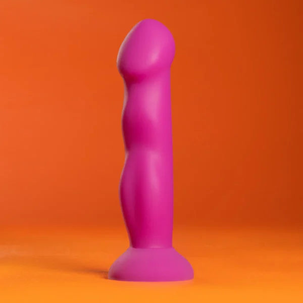 Avant By Blush | Suko - Artisan 8-inch Curved P-Spot & G-Spot Dildo with Suction Cup Base - Violet D11