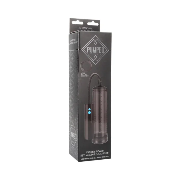 Pumped by Shots - Extreme Power Rechargeable Automatic Penis Pump - Black