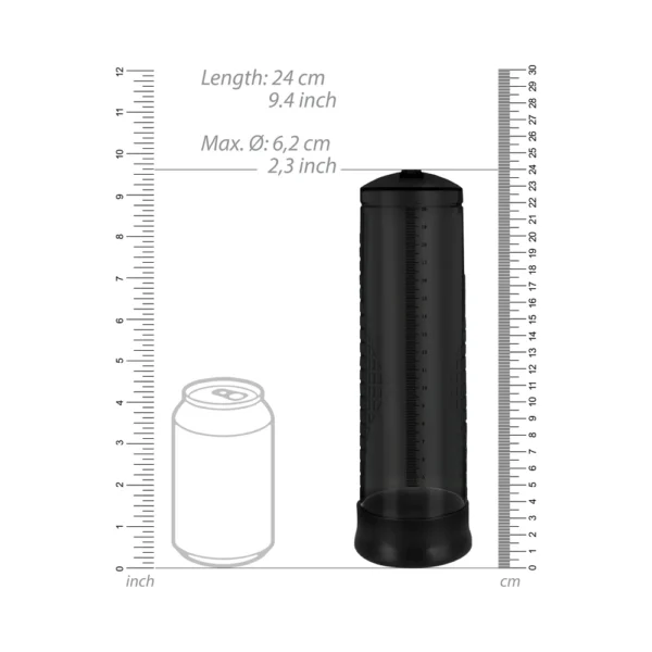 Pumped by Shots - Extreme Power Rechargeable Automatic Penis Pump - Black