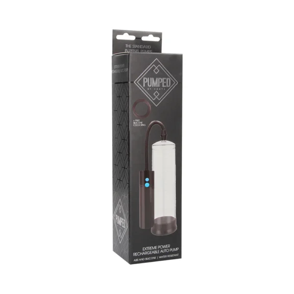 Pumped by Shots - Extreme Power Rechargeable Automatic Penis Pump - Clear