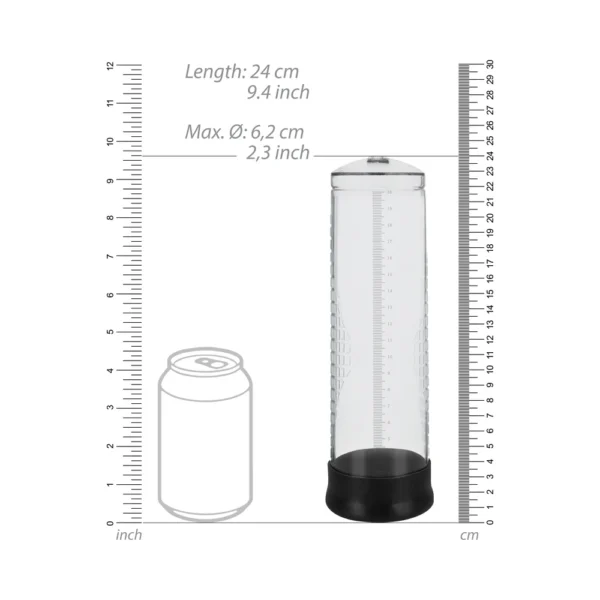 Pumped by Shots - Extreme Power Rechargeable Automatic Penis Pump - Clear