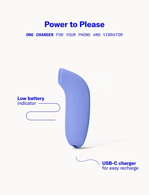 Dame Aer Air-Pulse Clitoral Suction Vibrator - Periwinkle