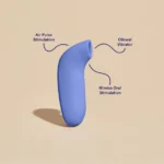 Dame Aer Air-Pulse Clitoral Suction Vibrator - Periwinkle