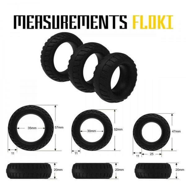 VelvOr Rooster Floki Penis Ring Set