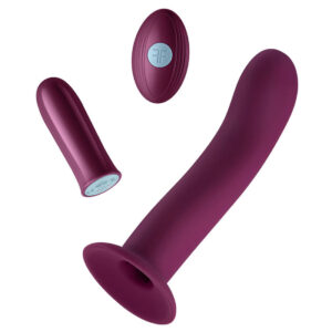 Versa S Bullet Vibrator & Sleeve - Dark Fuchsia