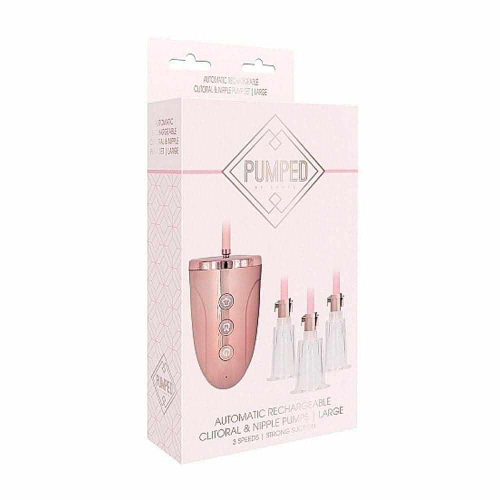 Shots Pumped Automatic Rechargeable Clitoral & Nipple Pump Set