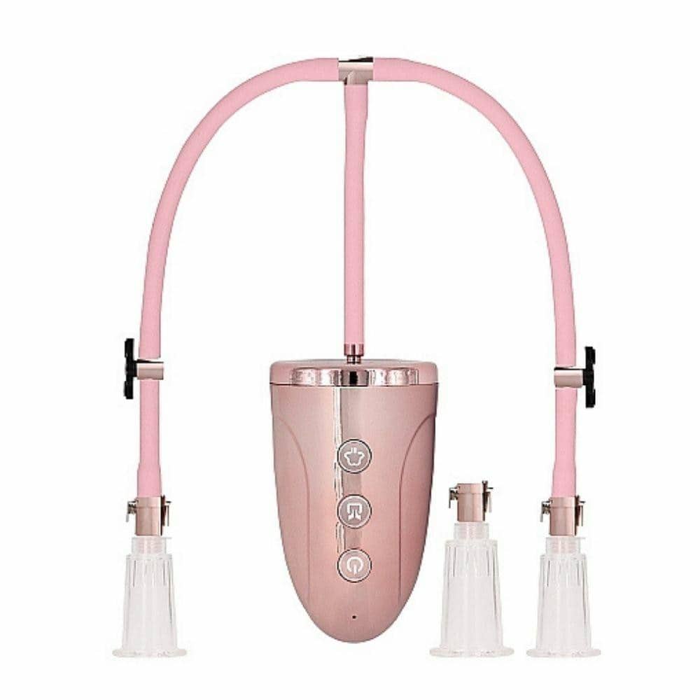 Shots Pumped Automatic Rechargeable Clitoral and Nipple Pump Set