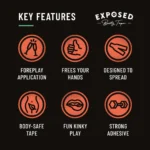 Couples Co. Exposed Booty Tape Butt Cheek Spreader - Key Features