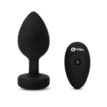 b-vibe vibrating jewel advanced plug - Black
