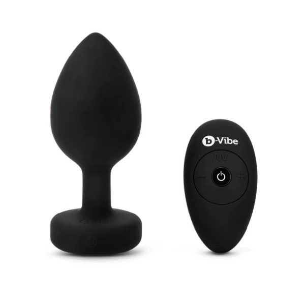 b-vibe vibrating jewel advanced plug - Black