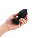 b-vibe vibrating jewel advanced plug - Black