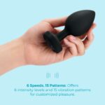 b-vibe vibrating jewel advanced plug - Black